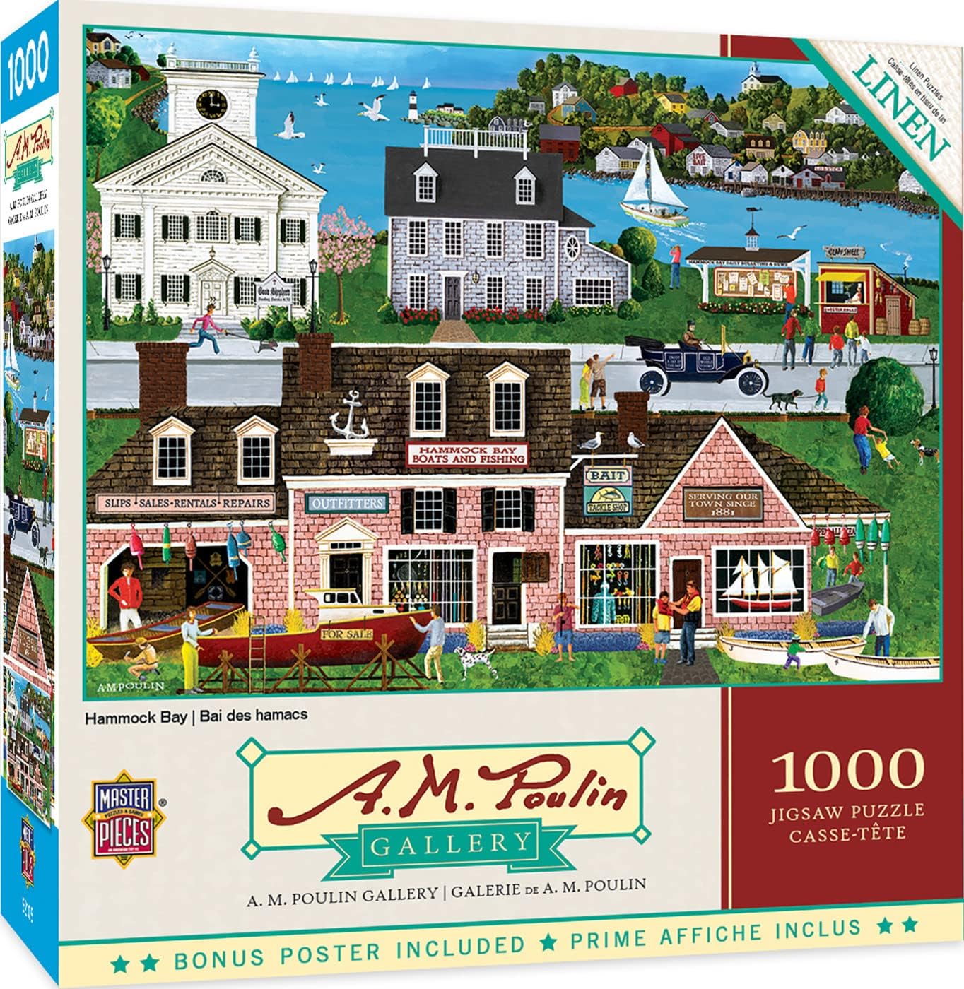 MasterPieces 1000 Piece Jigsaw Puzzle for Adults, Family, Or Youth - Hammock Bay - 19.25"x26.75"