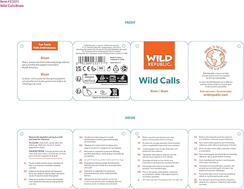 Miniatura 2 de Wild Republic Wild Calls - Peluche de bisonte, juguete de peluche, regalos para niños, 7.5 pulgadas