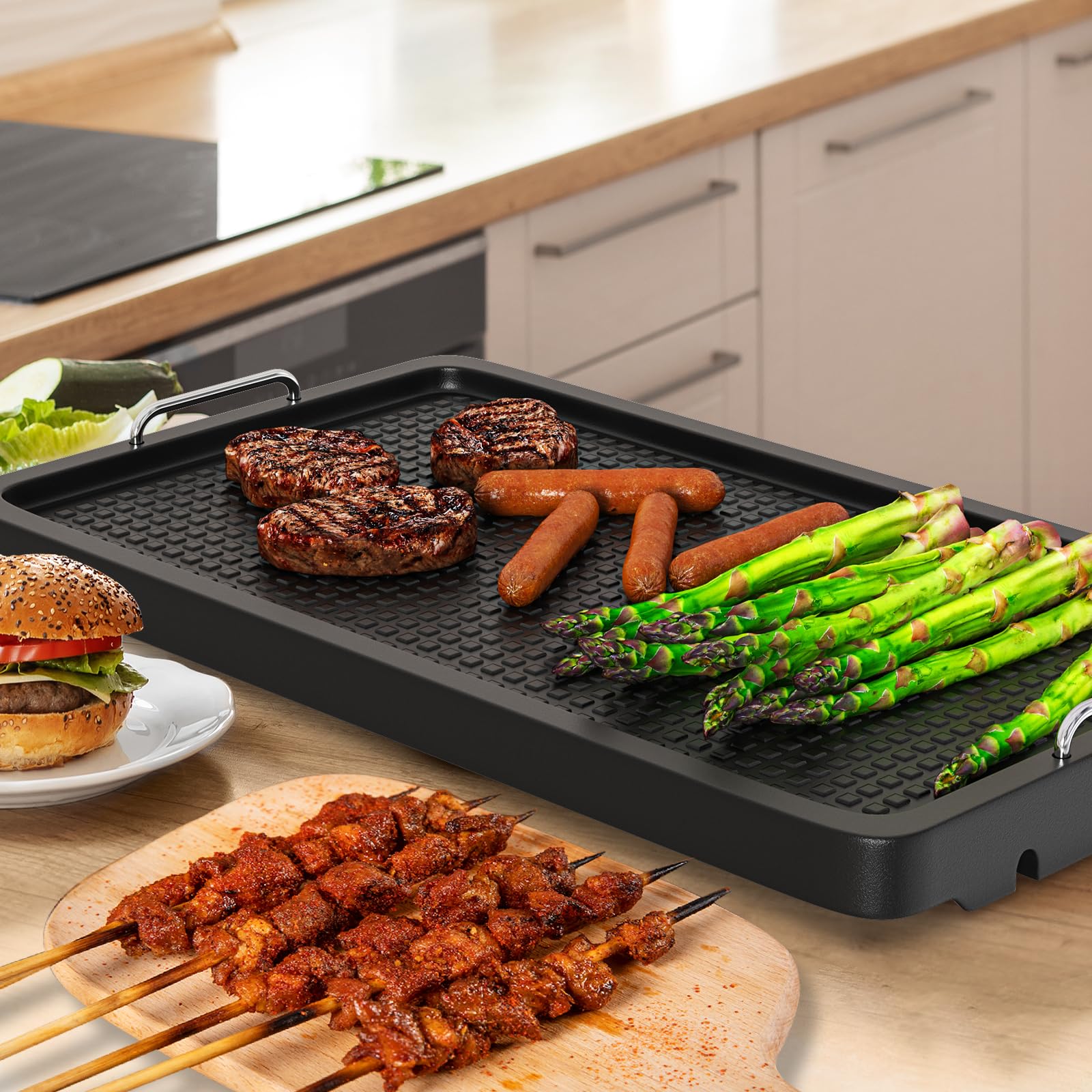 Removable Griddle Plate Flat Top Grill Insert Griddle For Stove
