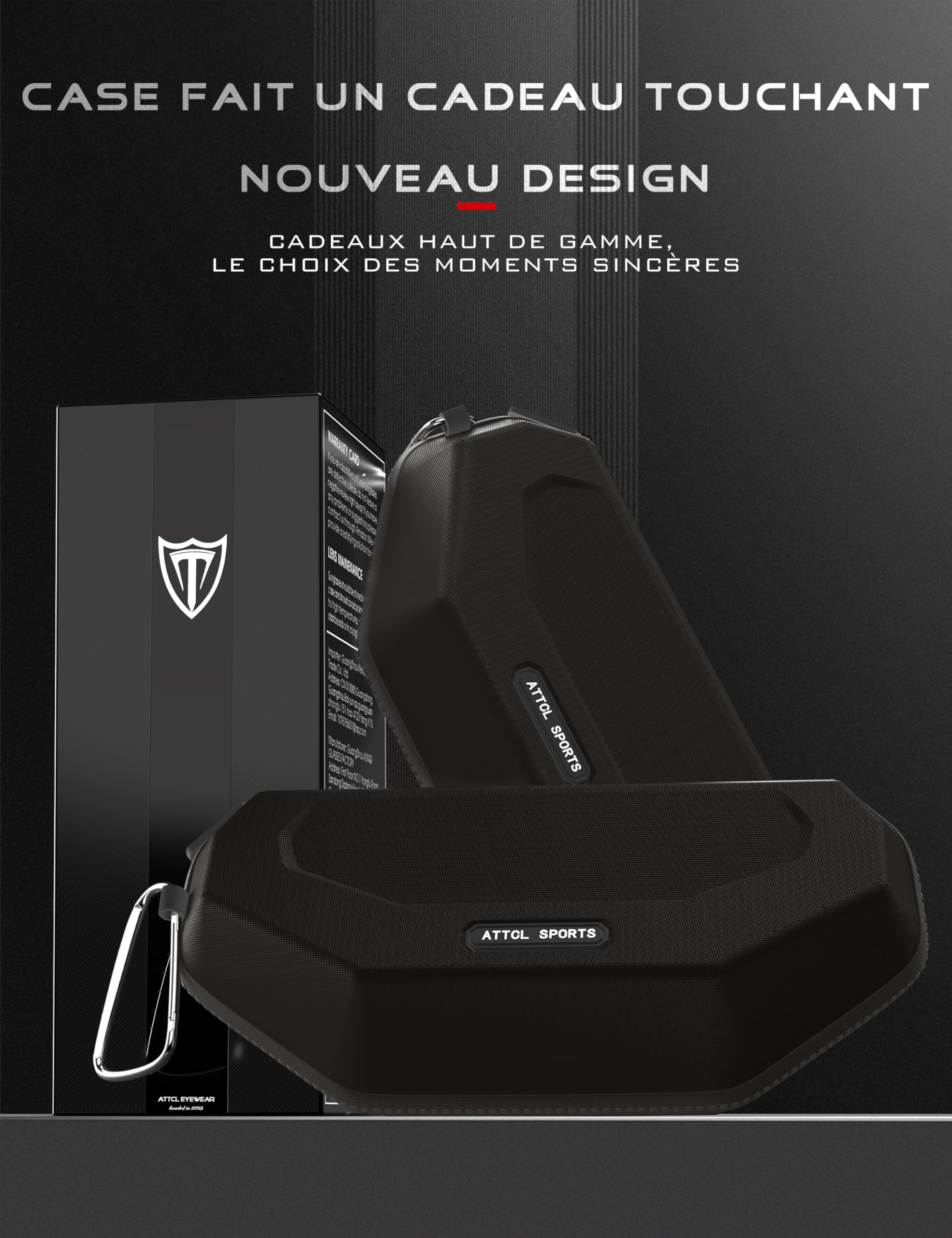 ATTCL Hommes Polarisées Sport Lunettes De Soleil Al-Mg Cadre métallique
