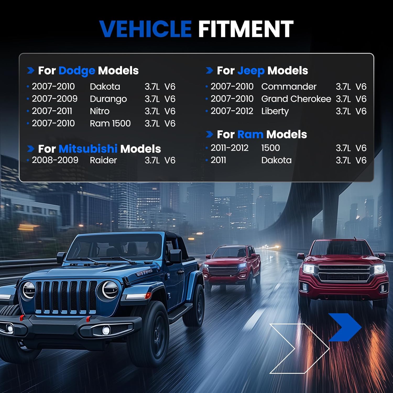 EGR Valve EGV1150 Compatible with Jeep Liberty/Grand Cherokee 3.7L V6 2007-2012 | Replaces 53034192AA, 53032948AD | Compatible with Dodge Nitro/Ram 1500 3.7L