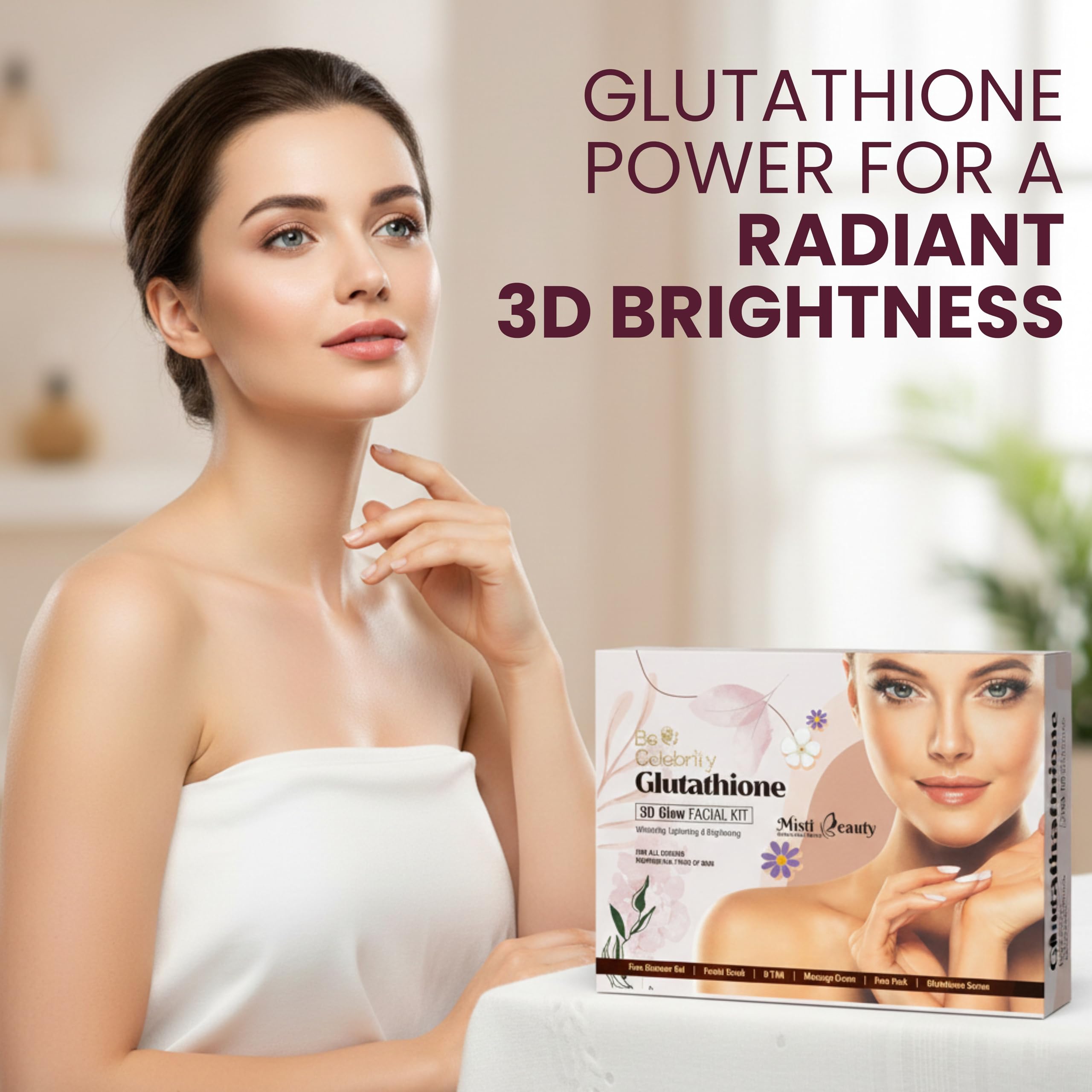 Misti 3d Glow Glutathione Facial Kit For Glowing And Brighter | Desertcart  Trinidad and Tobago