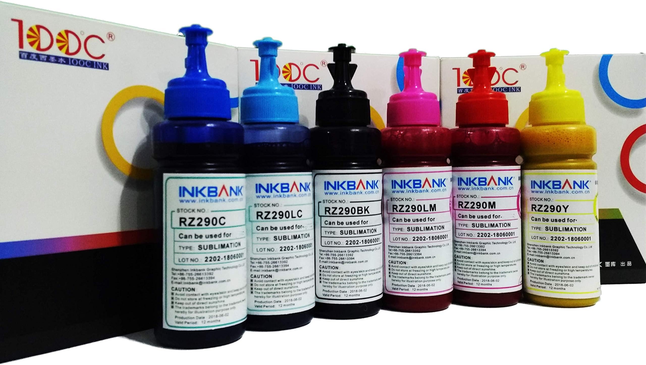 600ml, Sublimation Ink for Inkjet Printers Artisan 1430 Stylus Photo Printers T50 837 730 835 810 L800 L805 1400 1410 1500W RX560 RX580 Heat Press Transfer on Mugs, Plates, Shirts, Phone Cases
