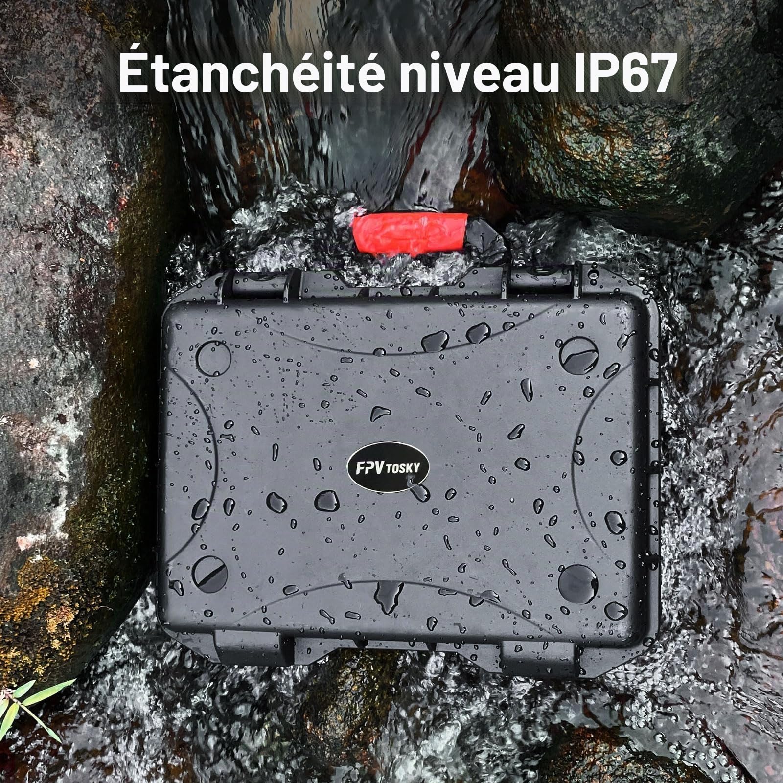 FPVtosky Valise Rigide pour DJI Air 3 Drone/ Fly More Combo Accessories, étui de Transport Rigide étanche pour DJI Air 3, Compatible avec DJI RC 2/RC-N2/RC Pro, jusqu'à 8 Batteries