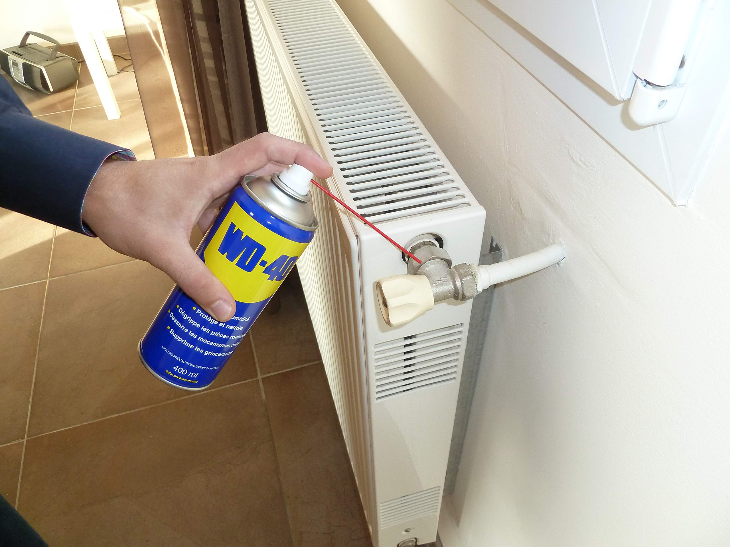 WD40 DE6010 400ml Aerosol lubricante de aplicación general (Aerosol, Negro, Azul, Amarillo), paquete de 24
