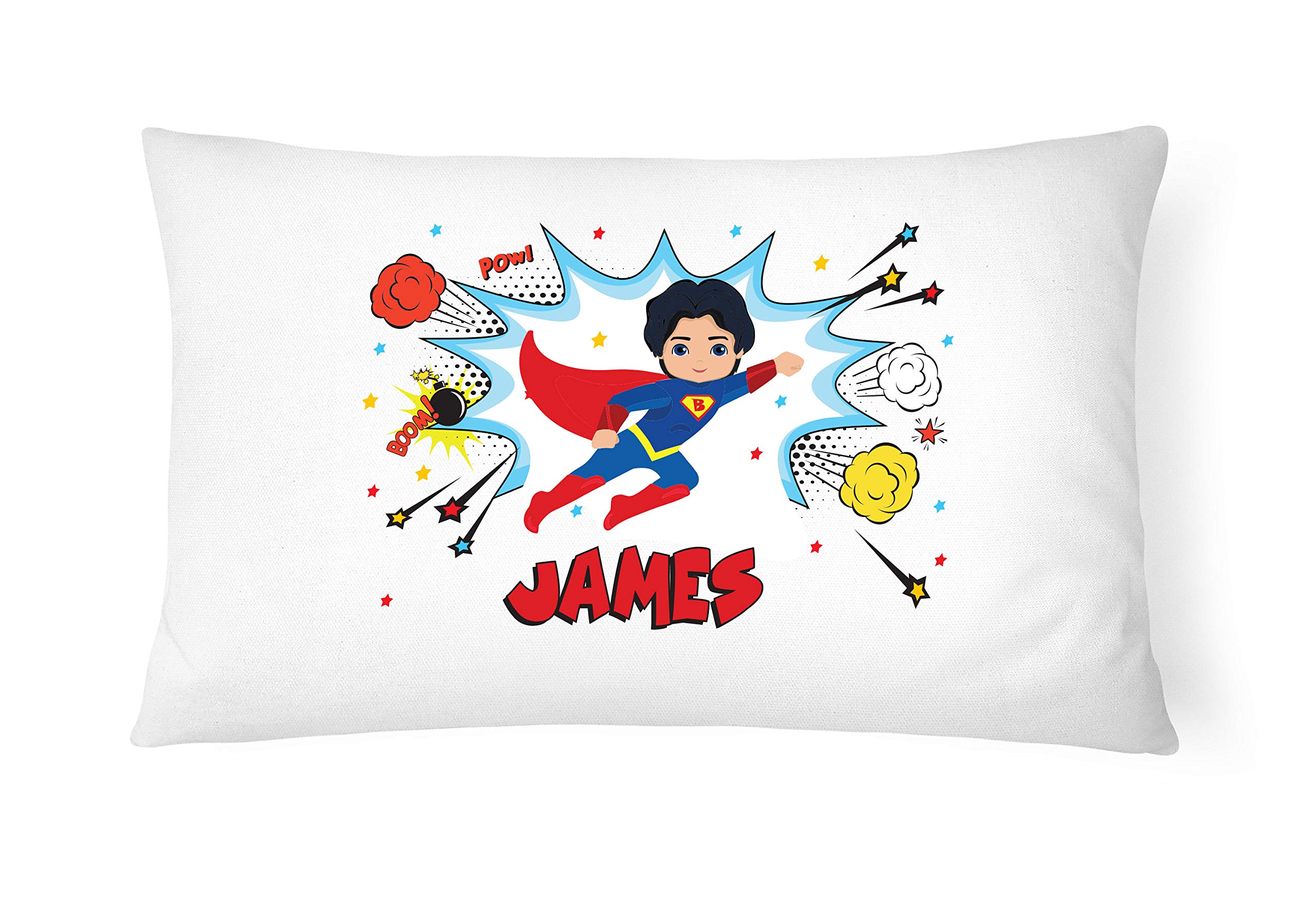 PGM Personalised Pillow Case Superhero Cushion Printed Pillowcase Custom Pillow Case Gift for Girls for Boys