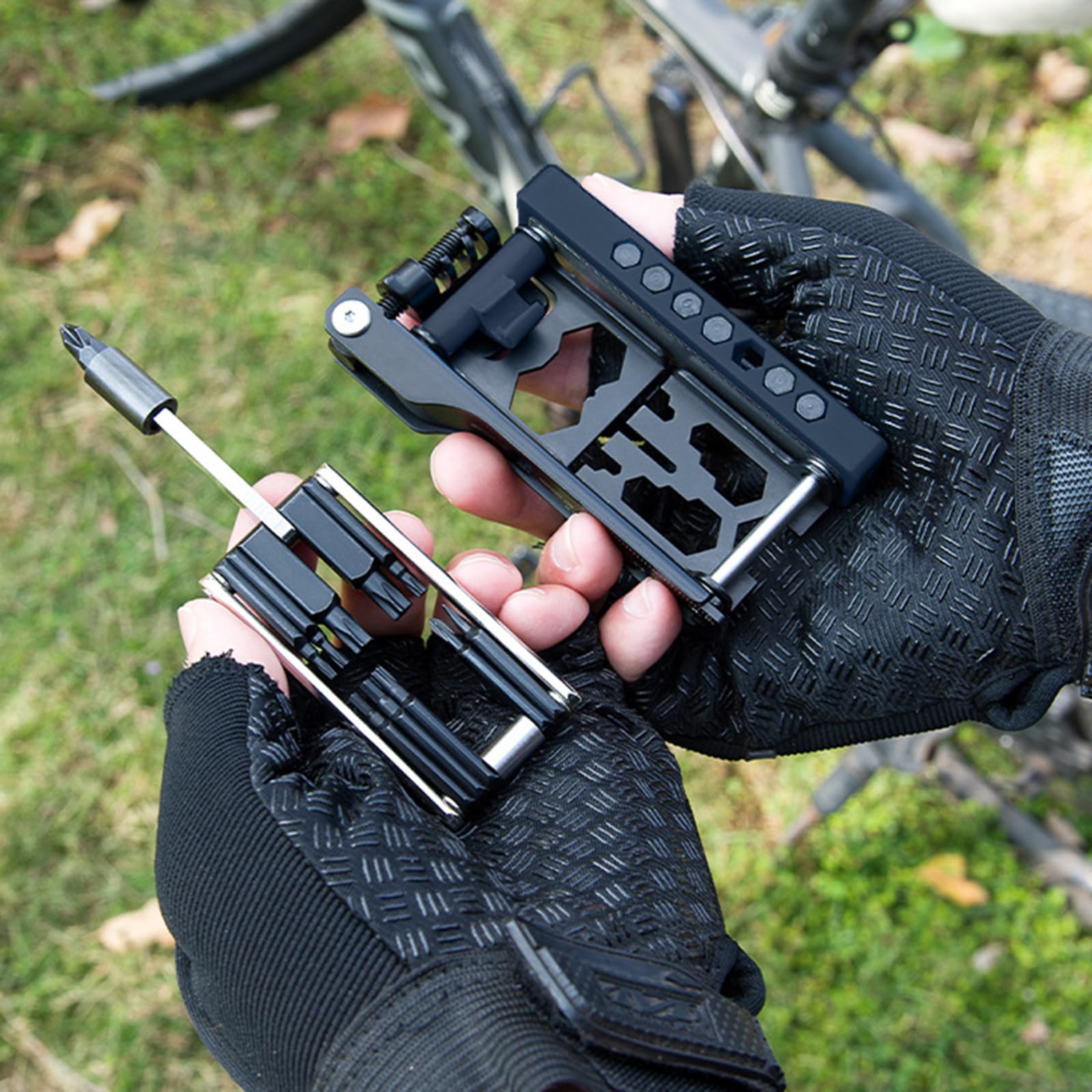Herramienta de mantenimiento de bicicletas 38 en 1, tamaño de bolsillo, bicicletas resistentes, múltiples bicicletas multifuncionales, llaves de alta resistencia, multiherramienta, reparación