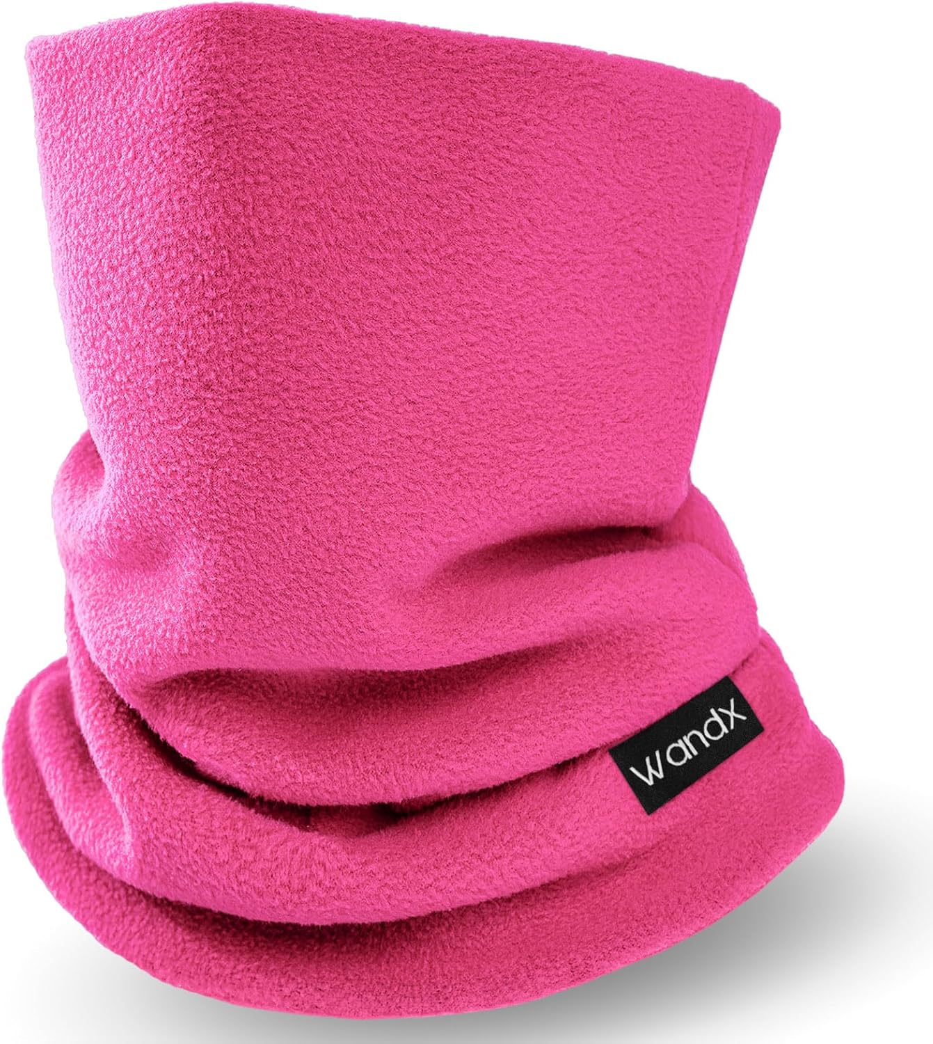 Wandx Kids Neck Warmer Gaiter Double-Layer Fleece Neck Gaiter for Boys Girls Fleece Ski Mask for Winter
