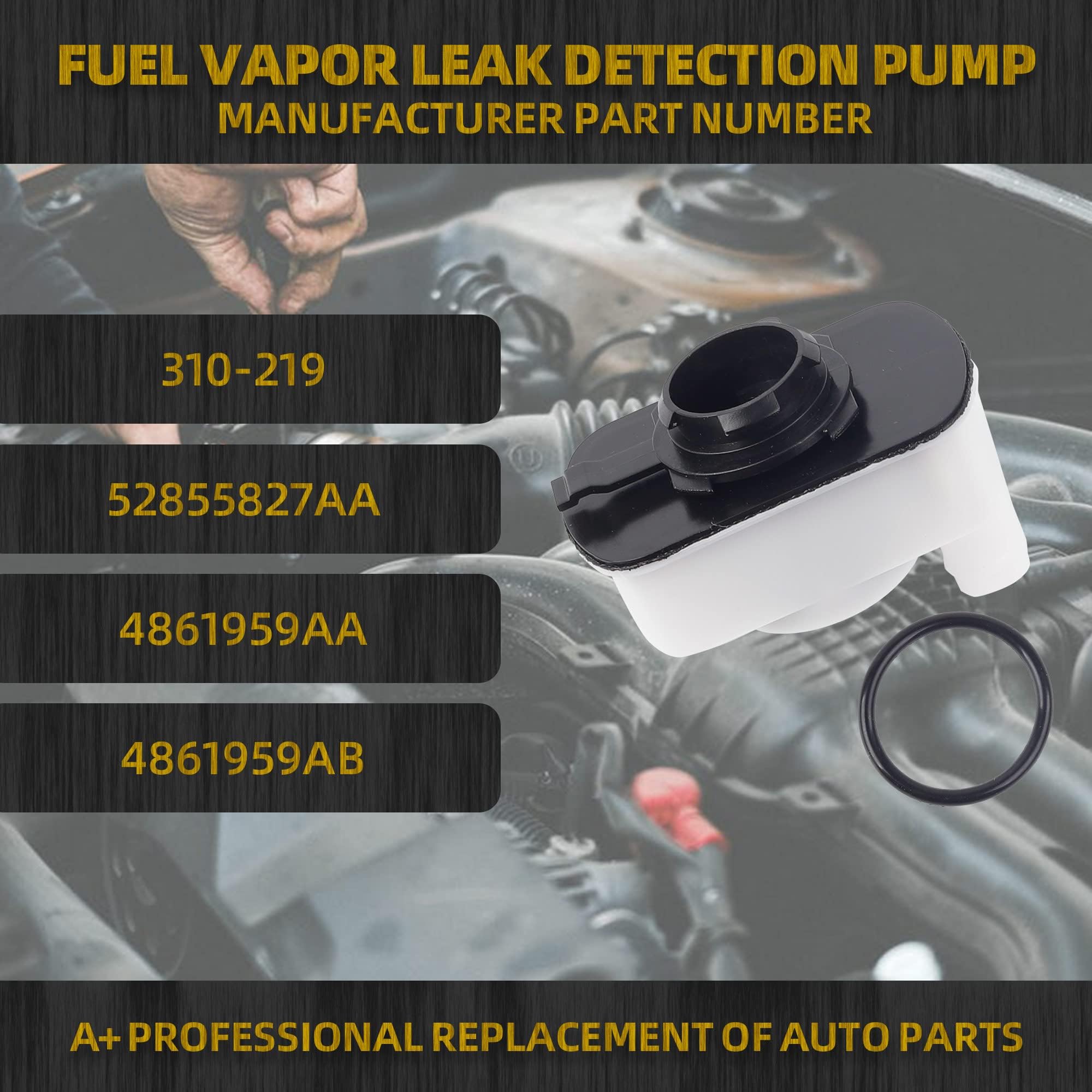 Dasbecan 310-219 Evaporative EVAP Emissions System Leak Detection Pump Fit 2007-2019 Dodge Nitro Durango Ram 1500 ProMaster Chrysler Aspen Fiat 500/500L Jeep Grand Cherokee Liberty