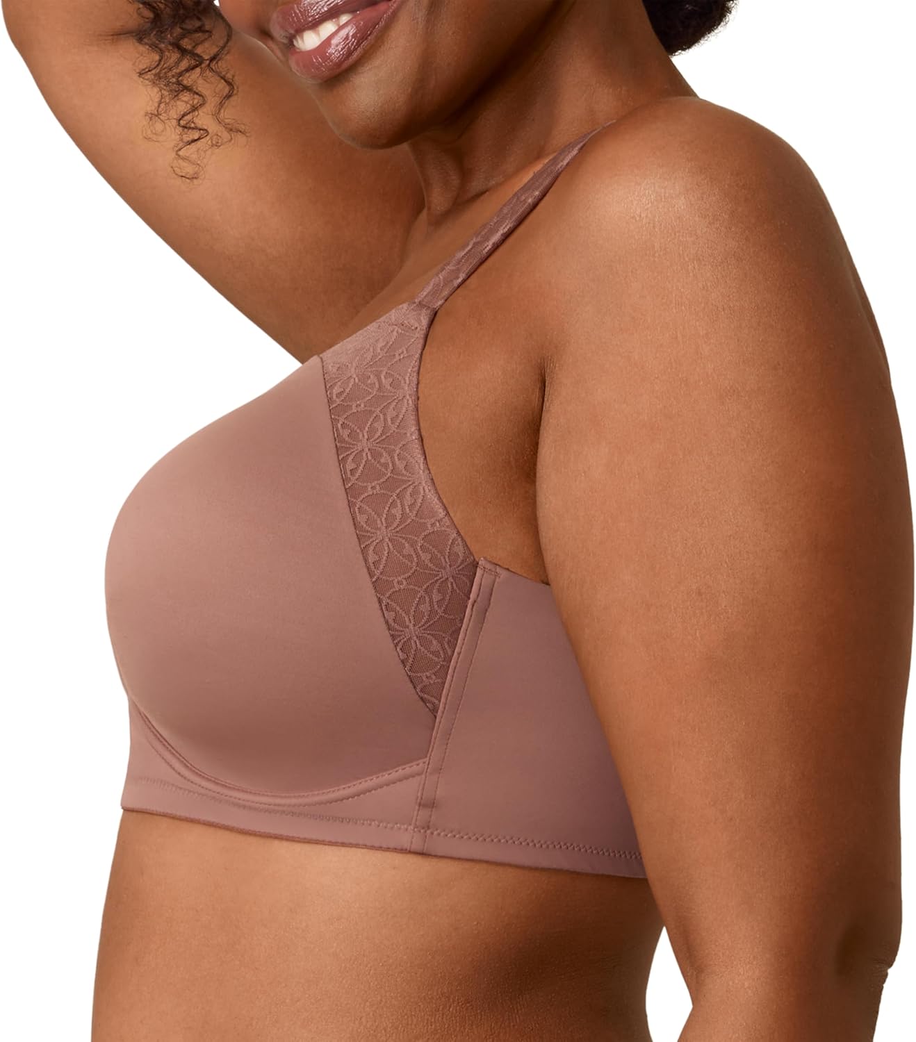 Playtex Womens Wireless Bra, Plus-Size T-Shirt Bras Available, Full Coverage, Moisture-Wicking, 4750 - Image 3