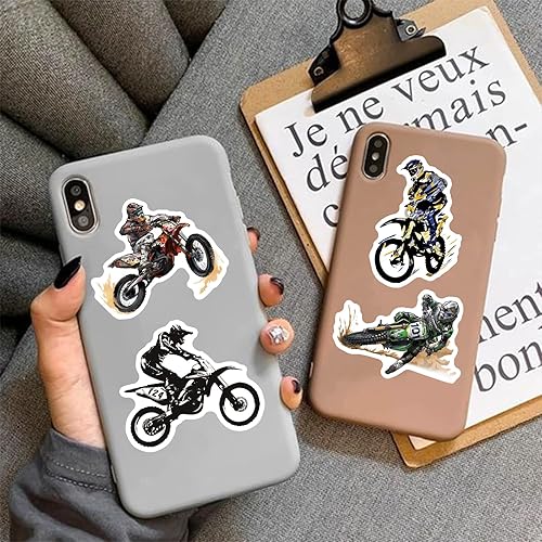 Miniatura 5 de 50Pcs Motocross Stickers for Water Bottles Vinyl Dirt Motobike Stickers for Kids Teens Waterproof Motorcycle Stickers Decals for Laptop Scrapbooking