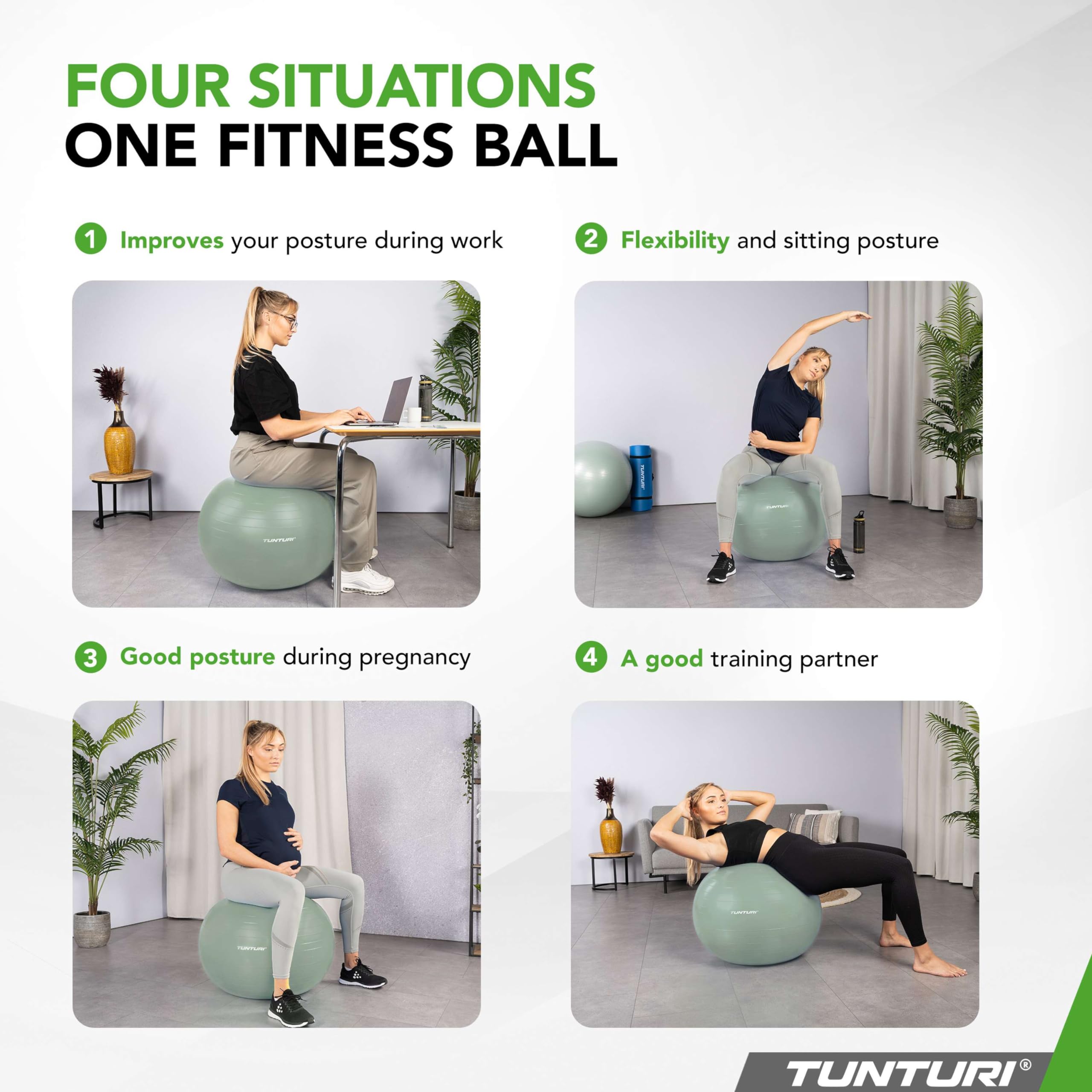 Tunturi Yoga Anti Burst - Palla da ginnastica