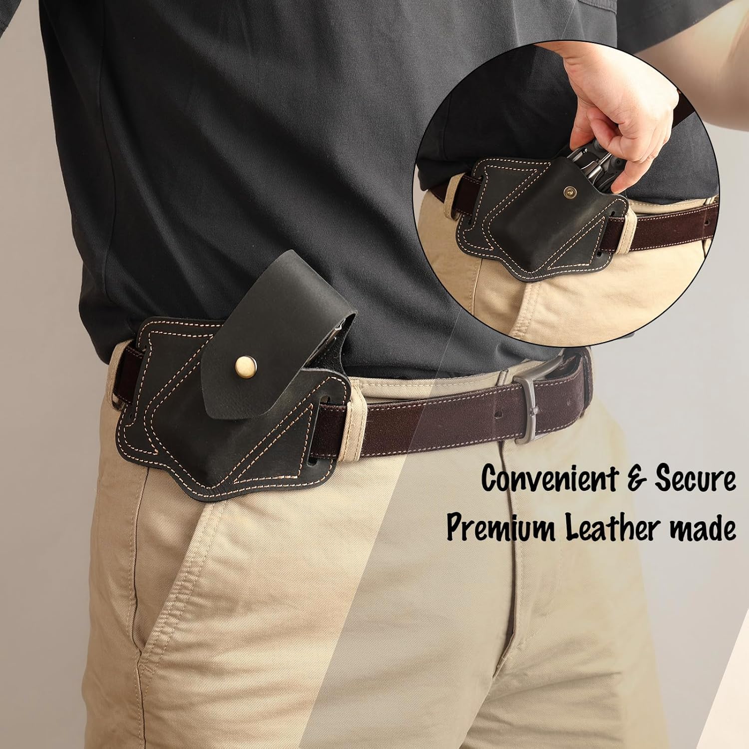 Gentlestache Leather Multitool Sheath for Men's EDC Kuwait Ubuy