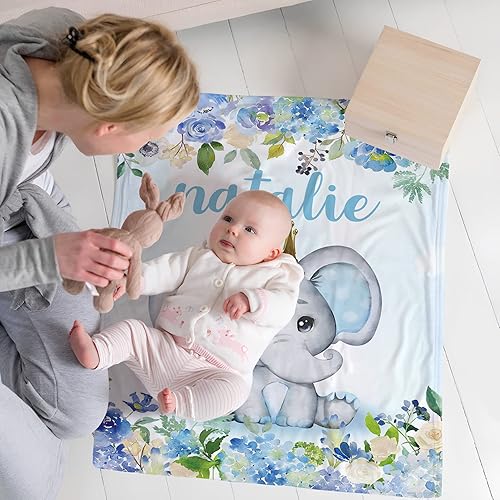 Miniatura 154 de Manta de bebé personalizada para niñas, manta de bebé personalizada con nombre, súper suave, mantas personalizadas con nombre para niños, mantas