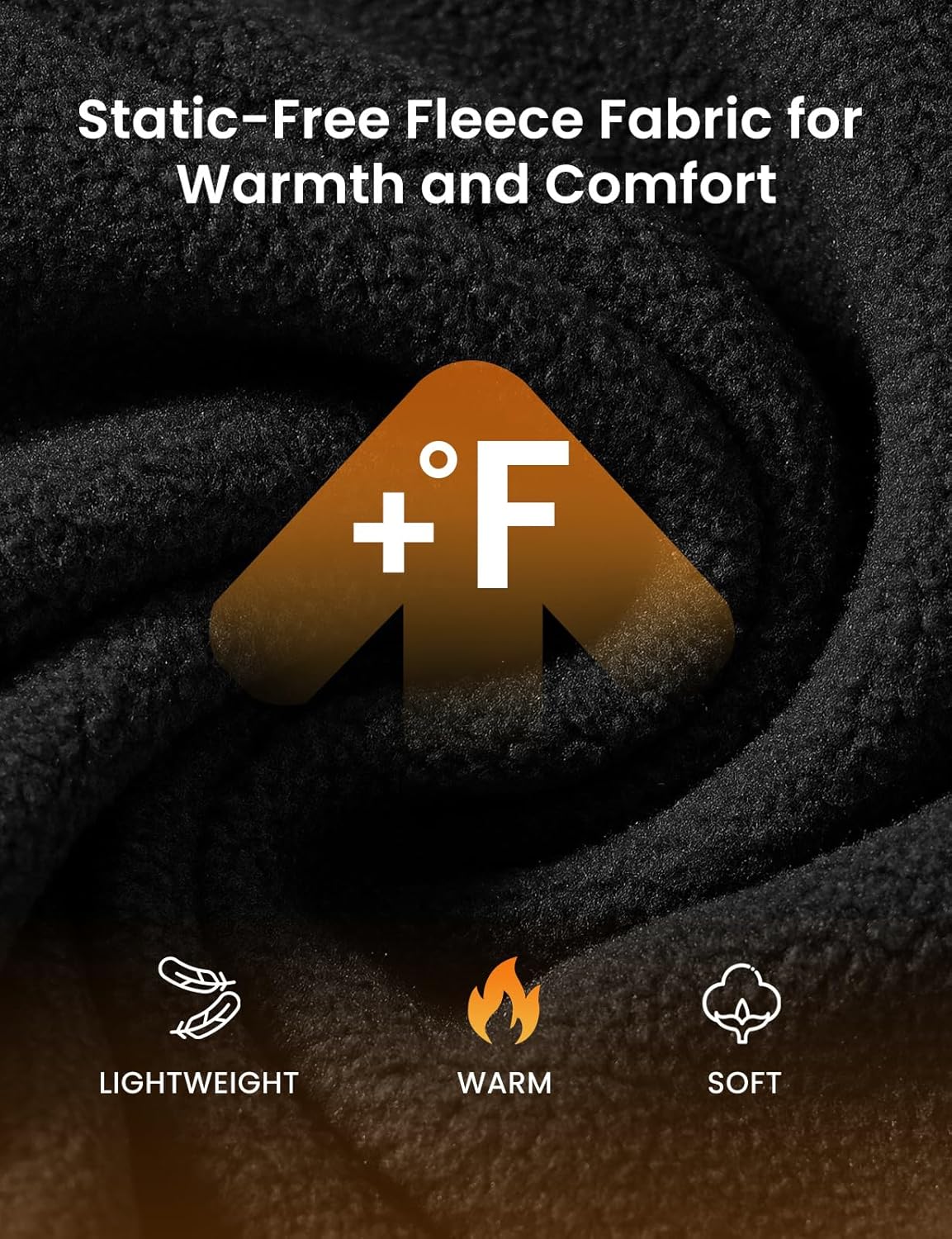 Rdruko Men's Fleece Jacket Full Zip Lightweight Warm Outdoor Hiking Casual Jacket - Image 4