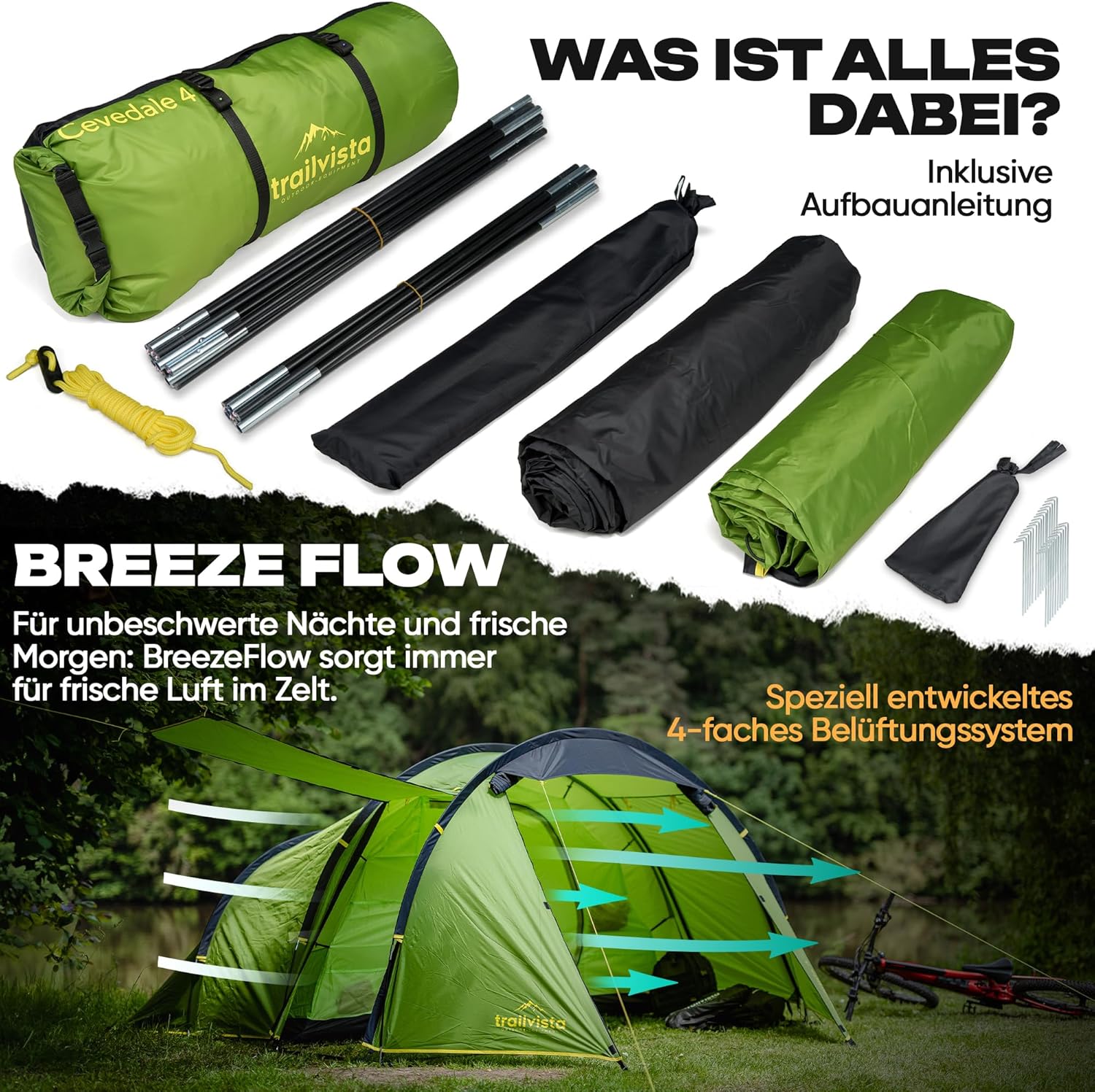 Sátor éjszakai megvilágításban, romantikus camping hangulat