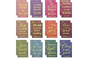 Pocketed Provisions: 24 Gold Foil Religious Notepads for Edifying Moments