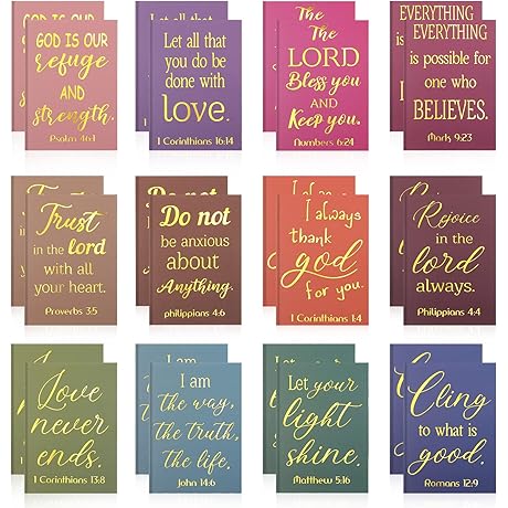 Pocketed Provisions: 24 Gold Foil Religious Notepads for Edifying Moments