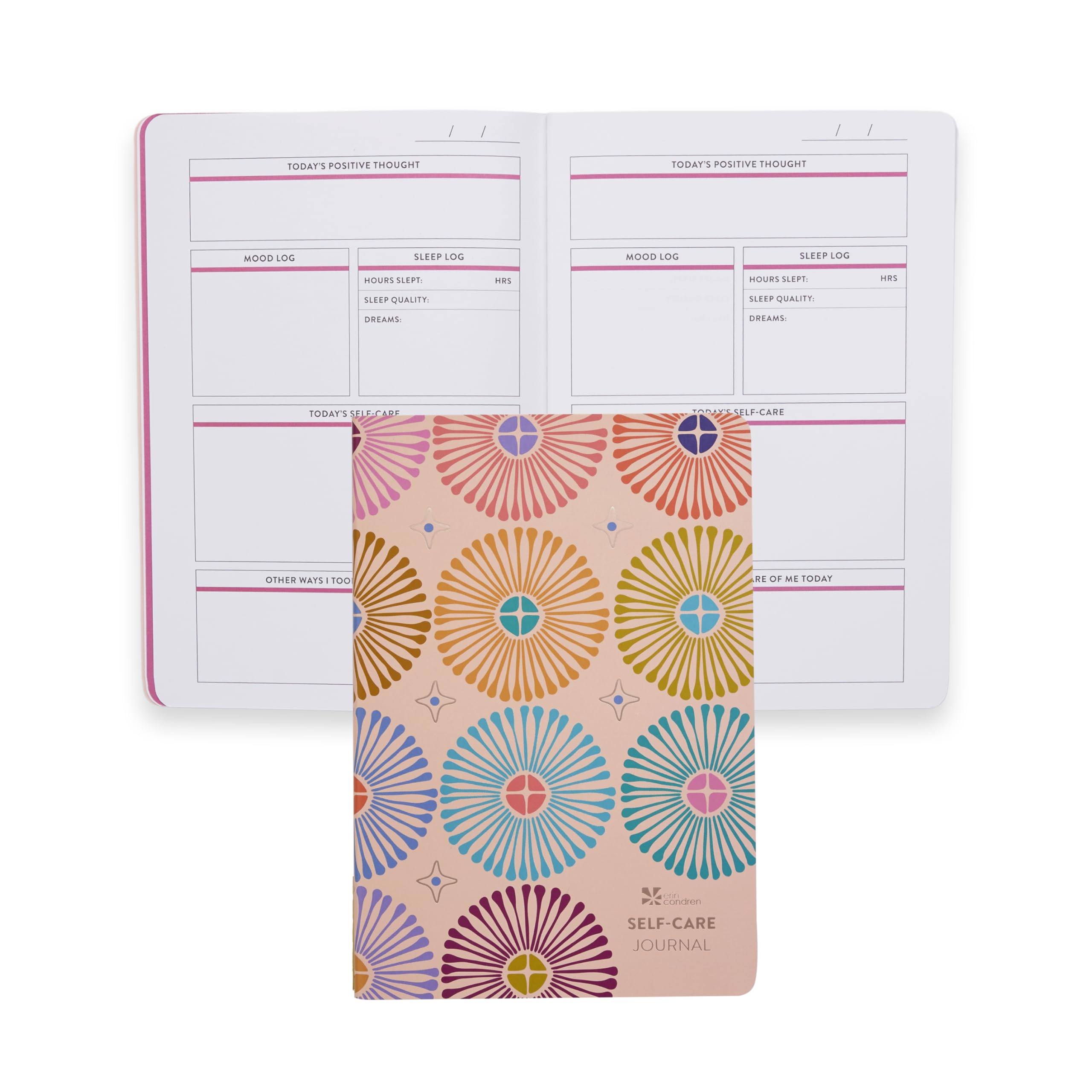 Erin CondrenSelf-Care Journal Petite Planner, Slim, Portable Self-Care Planner, Easy-to-Use Self-Care Prompts and Trackers for Health and Wellness