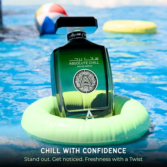 Atralia Absolute Chill 100ml EDP Citrus Mint Perfume for Men & Women | Green Lemon, Mint, Orange, Blackcurrant | Summer Fresh Long-Lasting Fragrance