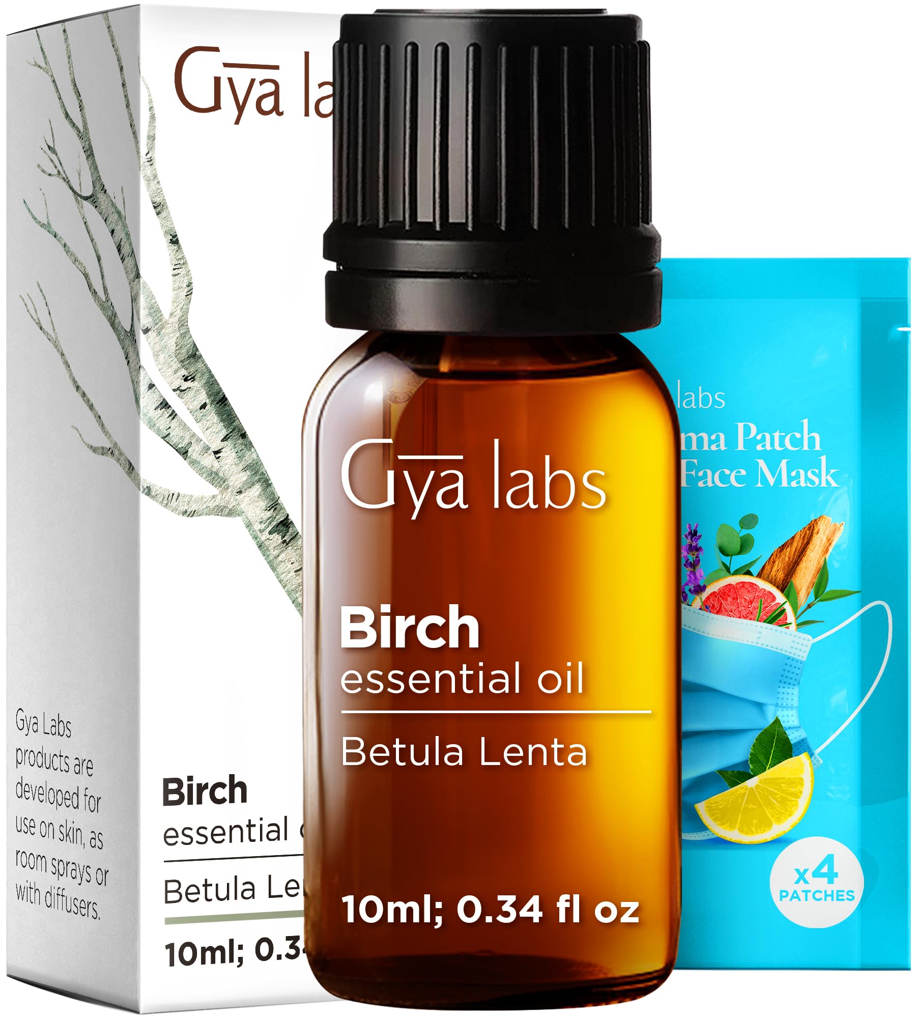 Birch Essential Oil for Skin, Hair &amp; Diffuser - 0.34 Fl Oz