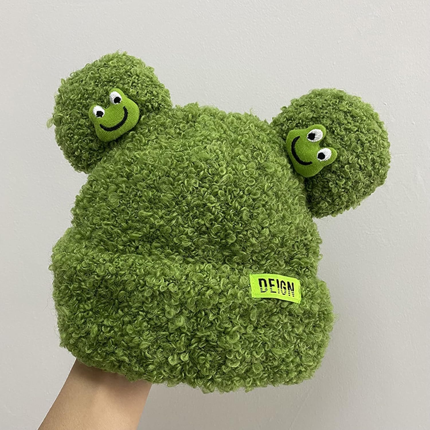 BOLLEY JOSS Womens Winter Beanies Cute Woollike Knitted Frog Hat Women Lady Girl Crochet Sheep Christmas Hats - Image 7