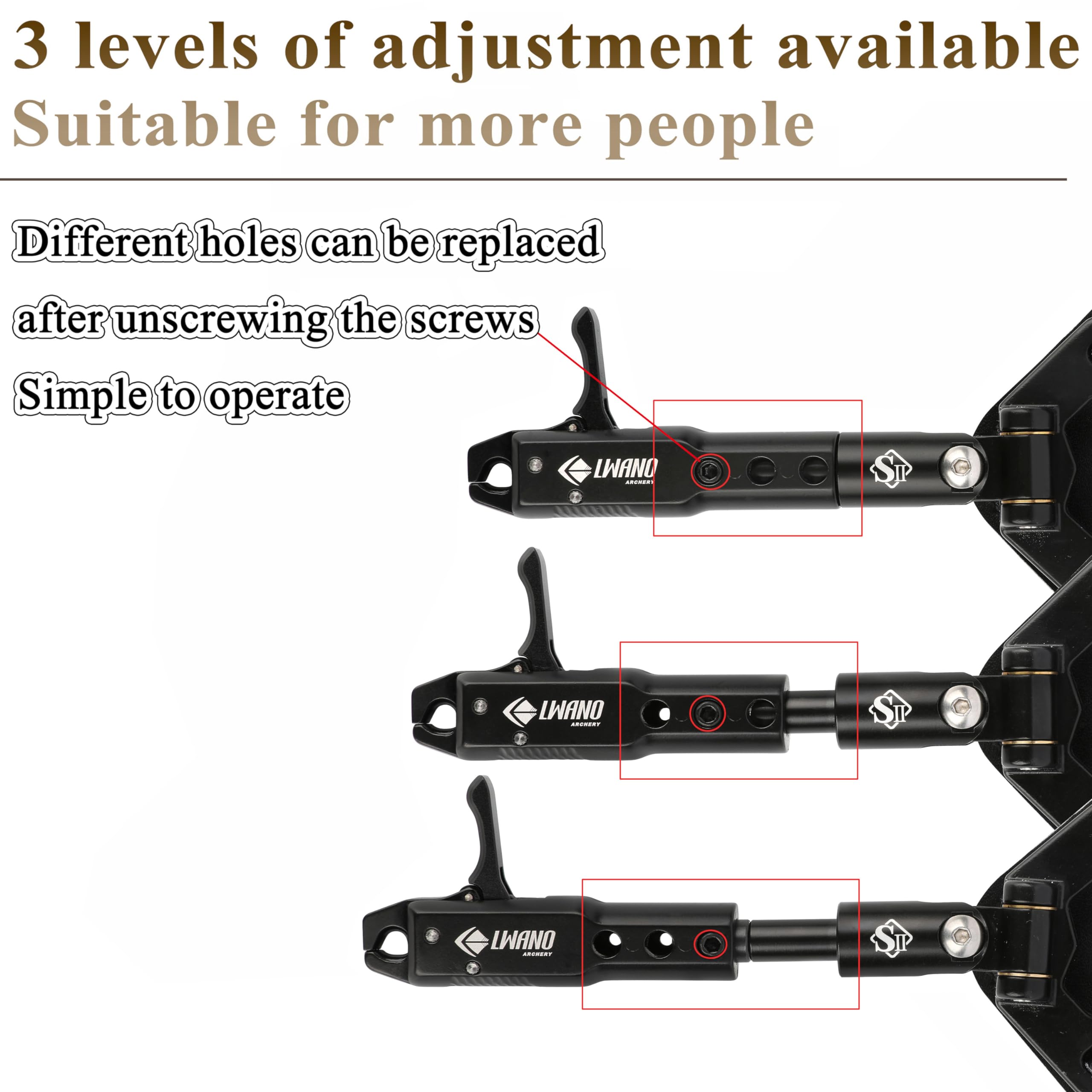 Archery Compound Bow Release String Release Aids Aluminum Alloy Bow Grip Caliper, Outdoor 360 Rotating with Adjustable Wrist Strap Cocking Aids for Hunting