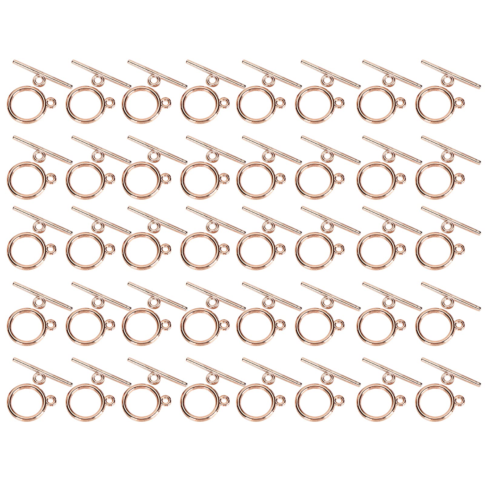 40 Sets Rvs Ronde Toggle Sluiting Legering Toggle & T Bar Sluitingen voor Armband Ketting Sieraden Maken 40 Sets Rvs Ronde Toggle Sluiting Legering Toggle & T Bar Sluitingen voor Armband Ketting Sieraden Maken