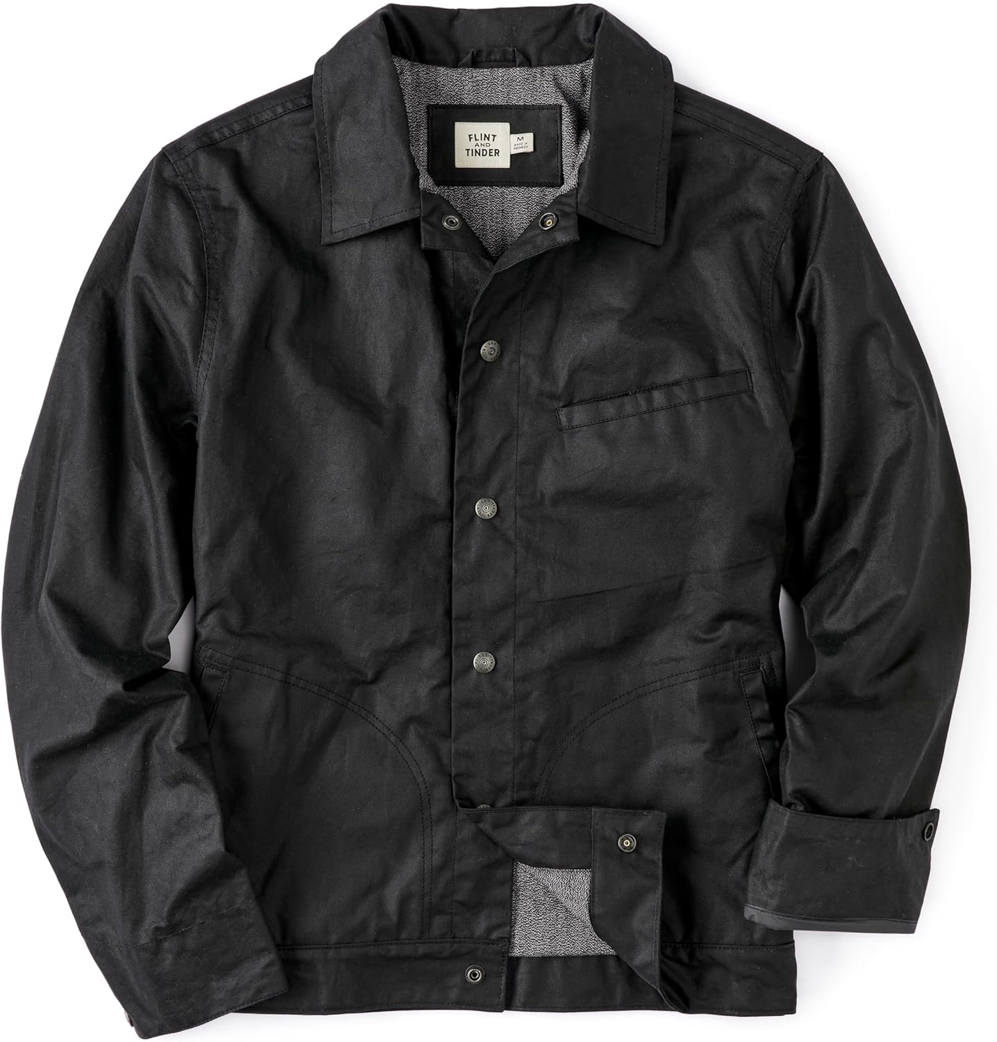 Huckberry Flint and Tinder James Waxed Snap Jacket