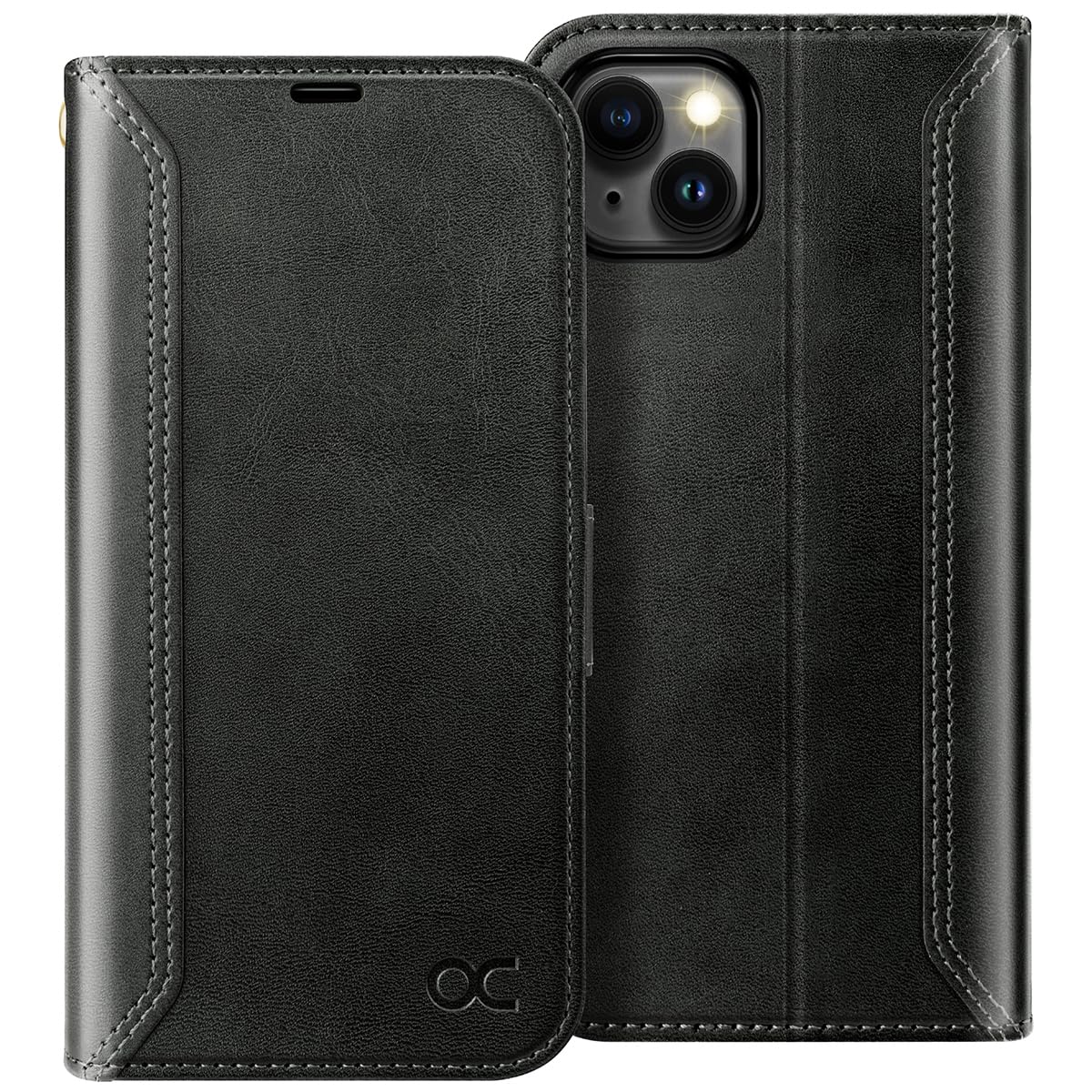 OCASE Compatible with iPhone 15 Plus Wallet Case, PU Leather Flip Folio Case with Card Holders RFID Blocking Kickstand [Shockproof TPU Inner Shell]