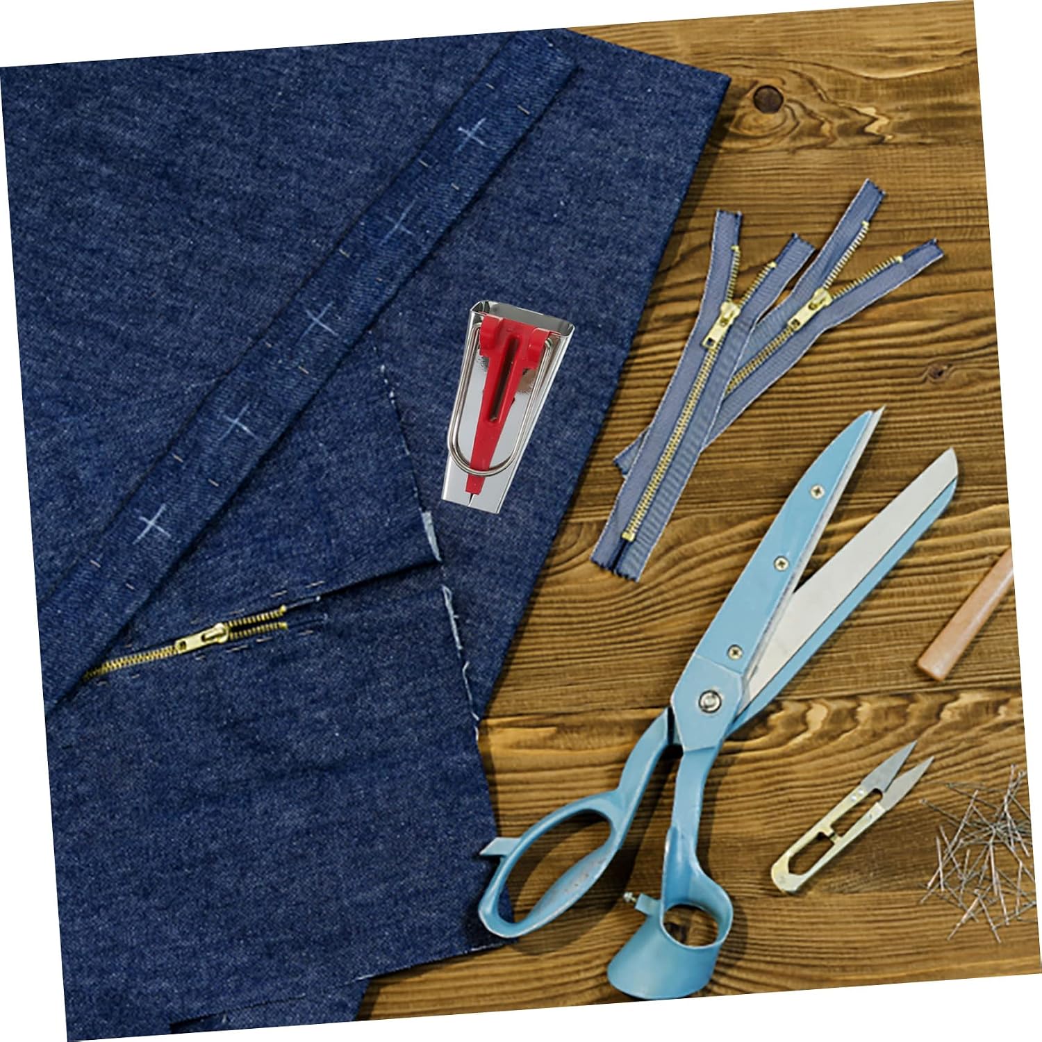 AUTSUPPL Quilting Fabric Sewing Kits Bias Tape Maker Binding Tool for Quilting Fabric Clips Sewing DIY