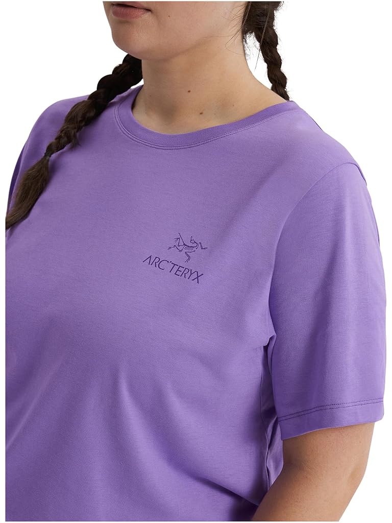 Purple Arc'teryx Kragg SL Cotton Emblem Crew Short Sleeve