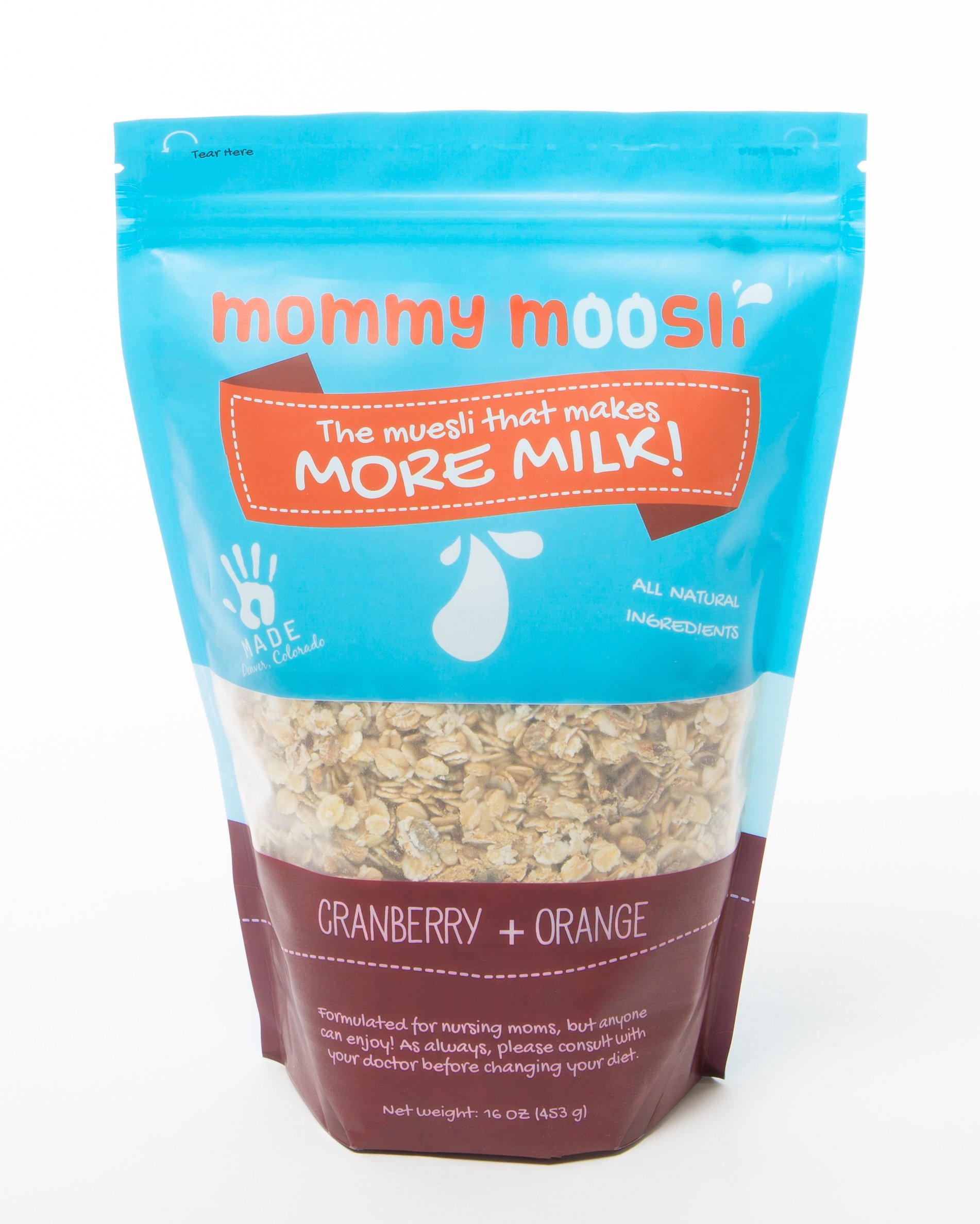 Organic Cranberry + Orange Muesli, 16 oz