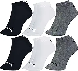 Kit 6 Pares Meia Puma Cano Curto Soquete Academia Everyday Esportiva Masculino Adulto Original