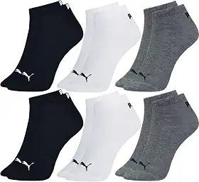 Kit 6 Pares Meia Puma Cano Curto Soquete Academia Everyday Esportiva Masculino Adulto Original