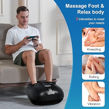 COMFIER Foot Massager with Heat & Scalp Massager