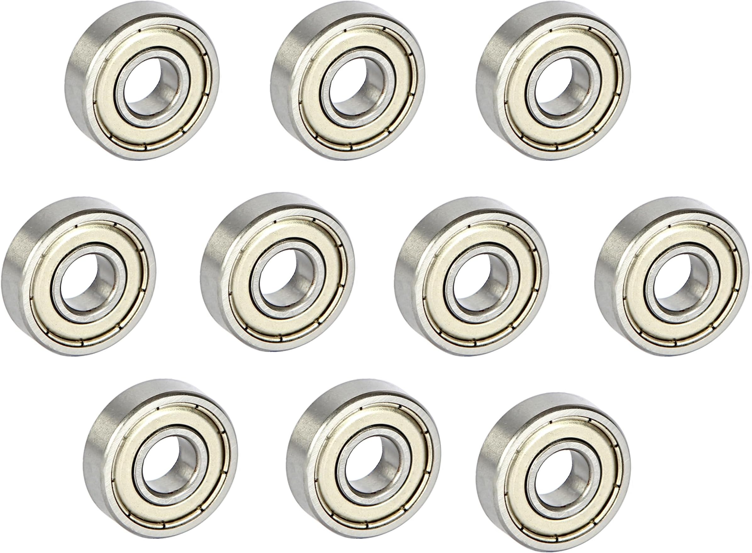 THE WHITE SHOP Deep groove ball bearing 10pcs High speed low noise 696ZZ micro bearing