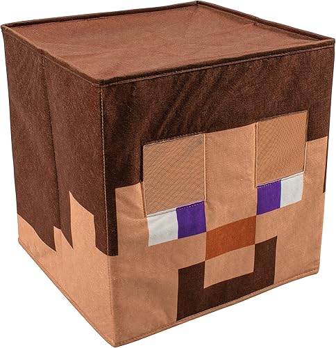 Minecraft Block Head Costume Headpiece, Official Minecraft Costume Accessories, Single Size Costume Mask