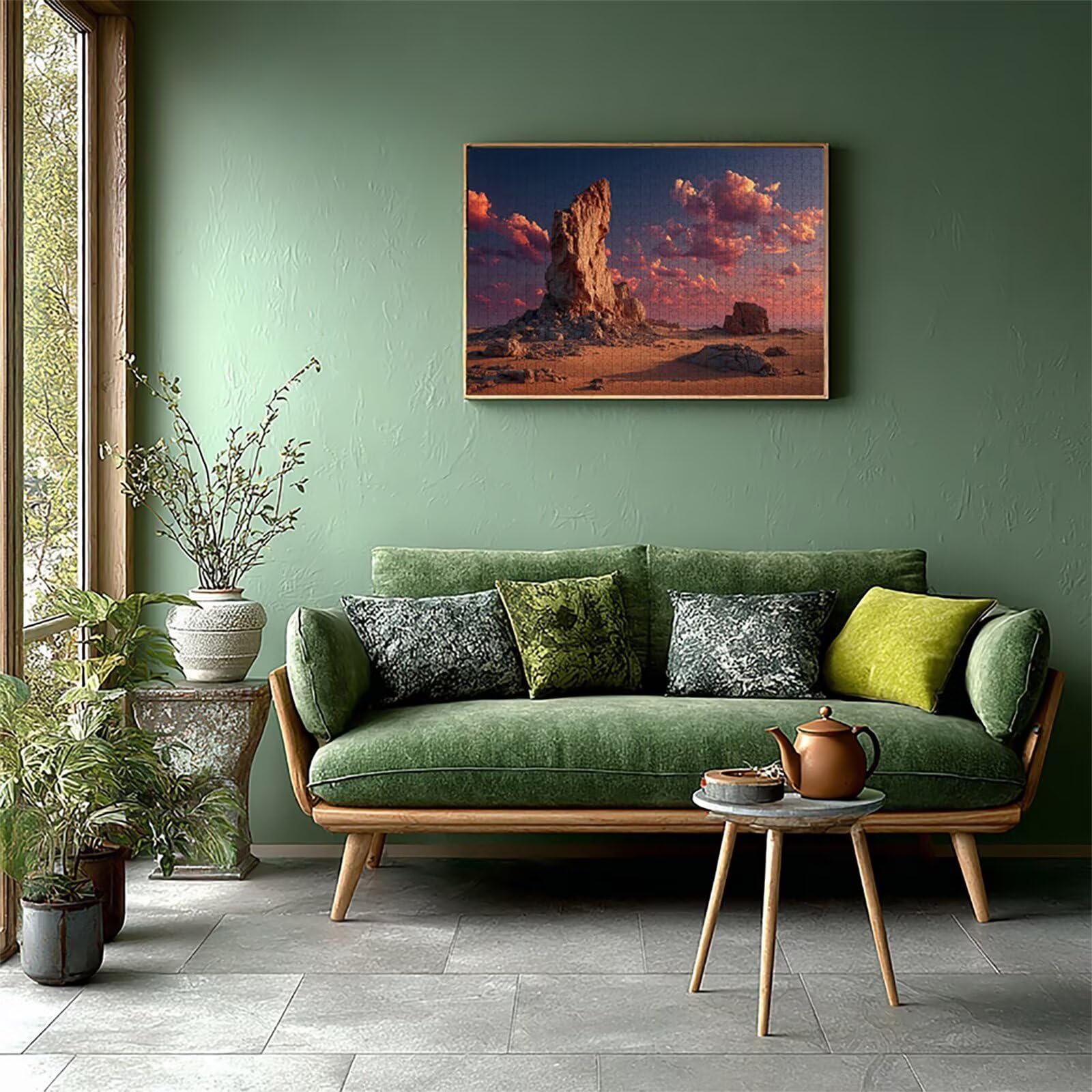 Puzzle drewniane 6000 elementów pustyni, chmura puzzle dorośli z pudełkiem 179 x 105 cm, aktywność rodzinna, gra edukacyjna najwyższej jakości puzzle wyzwanie, dla dorosłych nastolatków, pomysł na