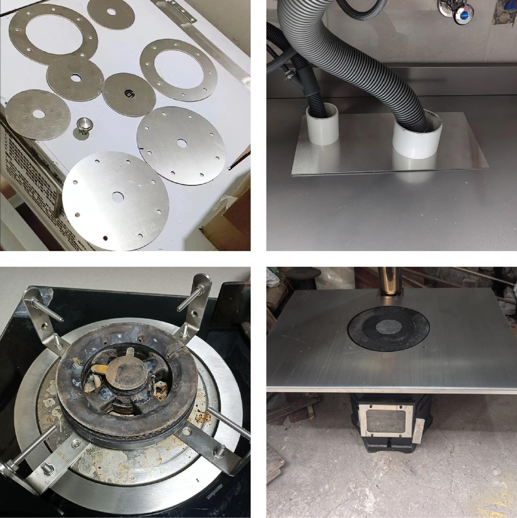 4 Lamiere Acciaio Inox 304 - 15x15 Cm Spessore 0.5 Mm Per Fai Da Te - Foto 11