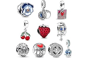 100pcs Charm Beads Bundle Silver Spacer Bead for Bracelets Charm Making