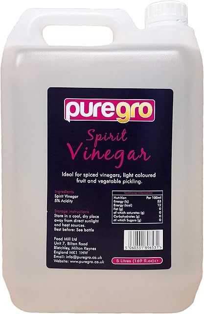Puregro White Spirit Vinegar, 5 litres