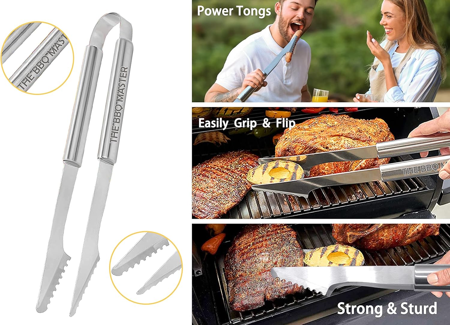Bonsai Tree Fathers Day Dad Gifts from Daughter, Gifts for Dad, Best Dads Ever Gift for Birthday - Cool Grilling BBQ Present for Father from Son - Daddy Stainless Steel Metal Tool Heavy Duty Set 4
