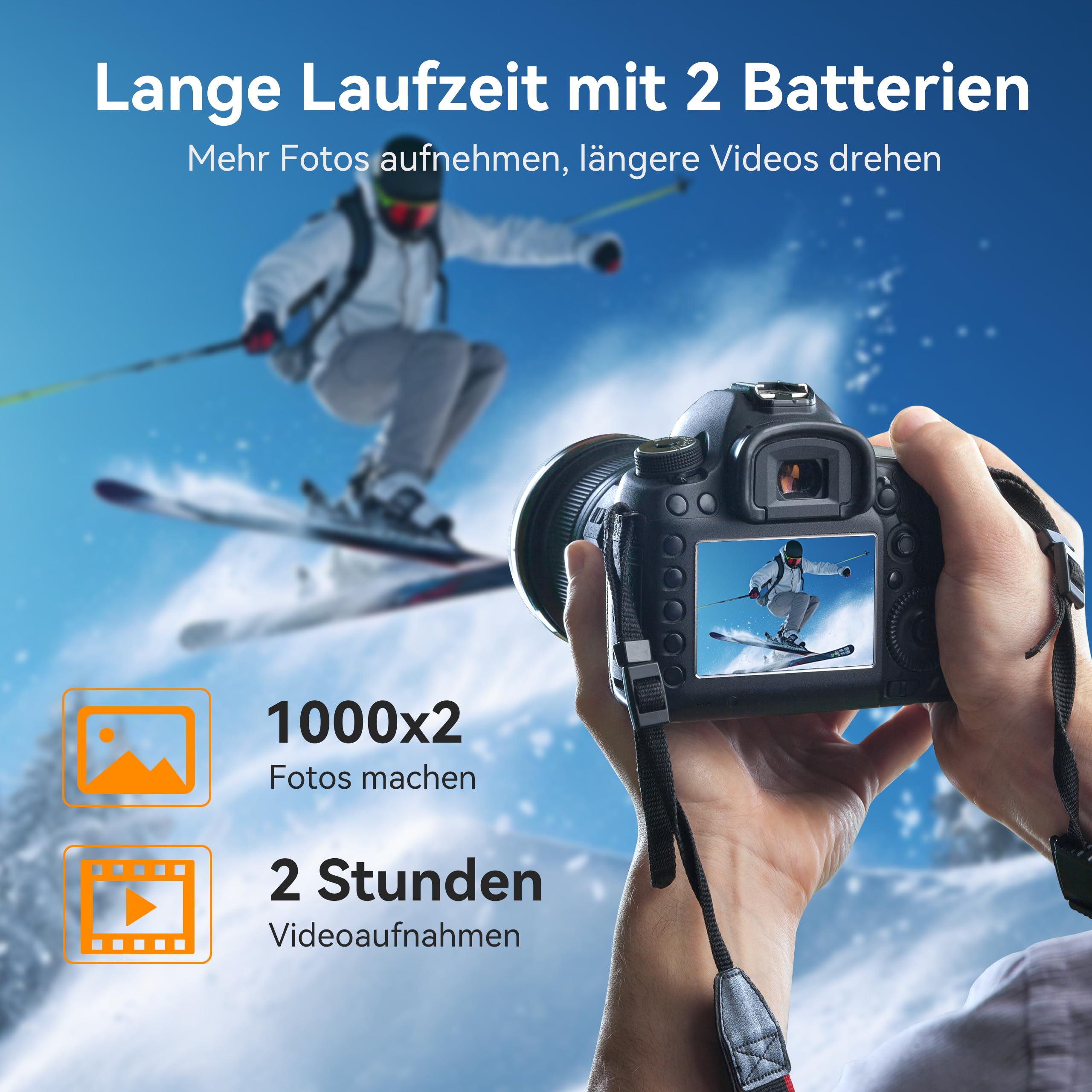 ENEGON LP-E8 Dual akku (1800mAh) und 20W Storage Schnellladegerät Set kompatibel mit Canon EOS Rebel T2i T3i T4i T5i EOS 550D 600D 650D 700D Kiss X4 X5 X6 X6i X7i Camera