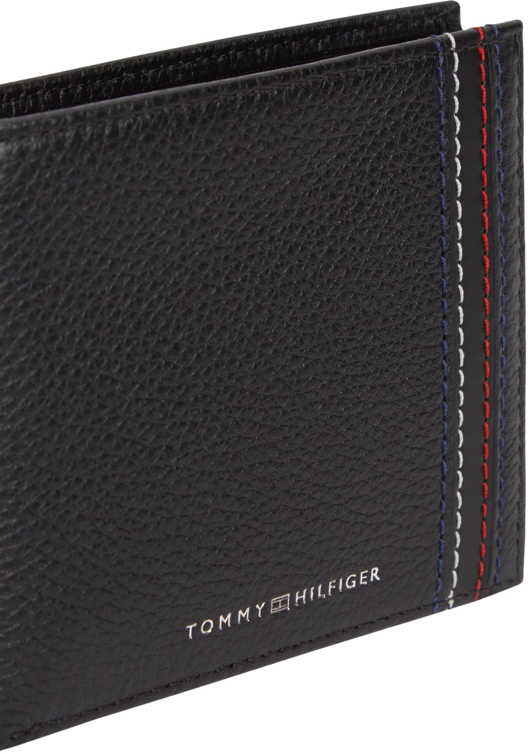 Tommy Hilfiger Portefeuille Homme Central Coin Cuir Noir Taille Unique