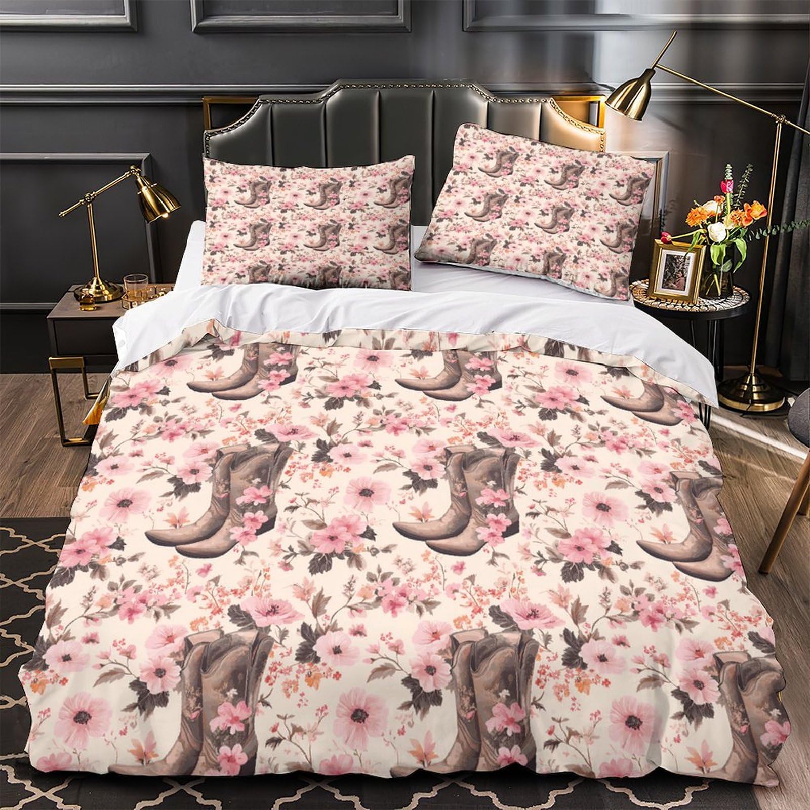 Housse de couette dragon 3D 220x240 cm en microfibre pour lit deux personnes