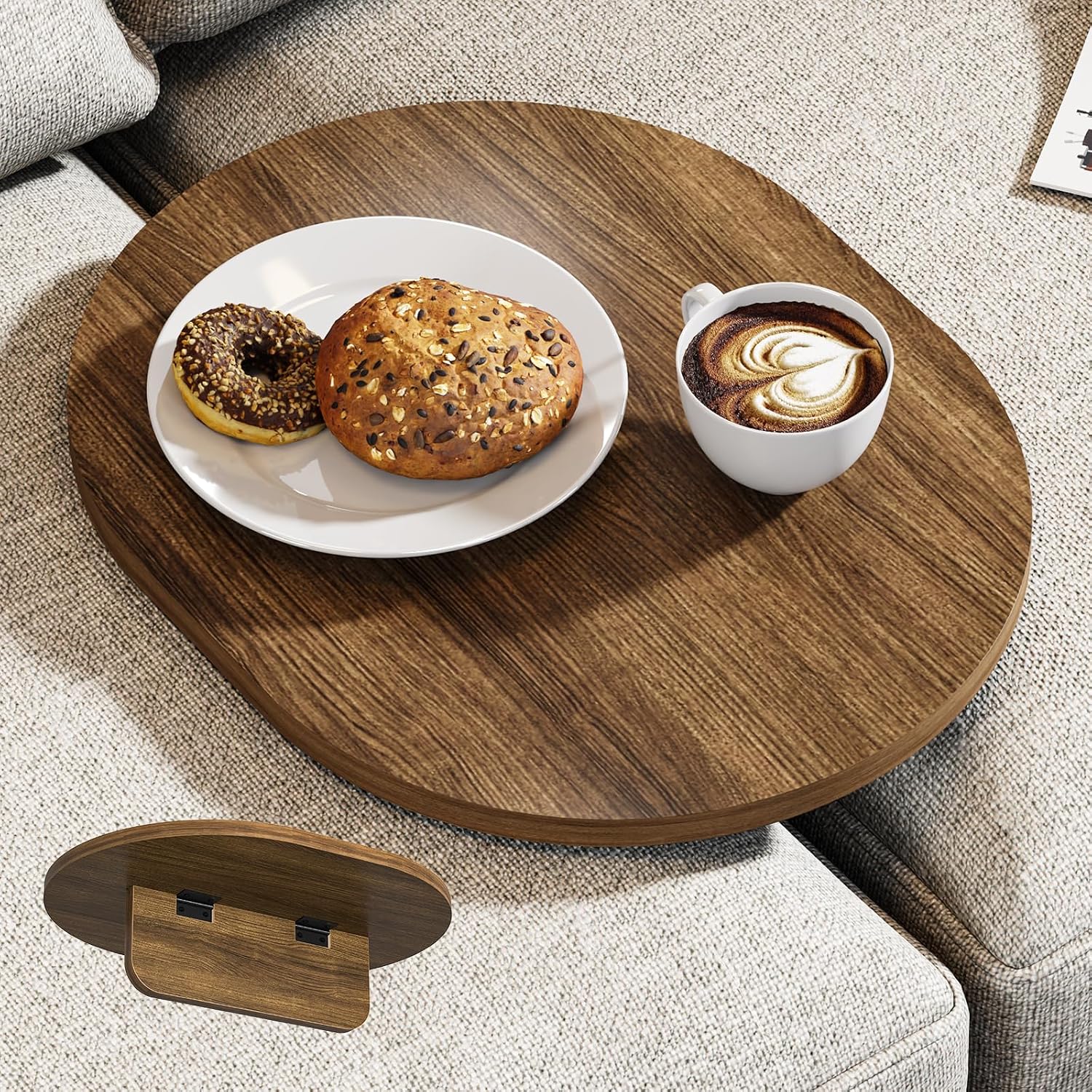Asgolion Sofa Tray, Rustic Brown UJ41HTTP01 - Review, Price and Buying Guide