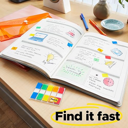 Miniatura 2 de Post-it Banderas, 60Dispensador On-The-Go, 94 pulgadas de ancho, colección de resplandor eléctrico alternativo (680-EG-ALT) (paquete de 2)