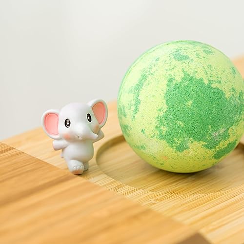 Miniatura 7 de Juego de 6 bombas de baño naturales con calcomanías de elefante incluidas