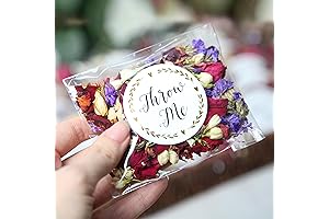 RainbowPana 50 Pack Biodegradable Flower Petals for Unforgettable Wedding Celebrations